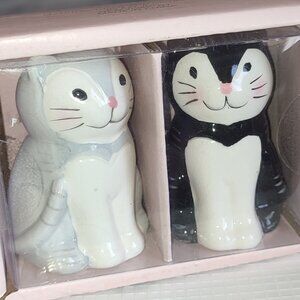 NEW Cats Kittens Salt and Pepper Shakers S&P Ceramic NWT Cute Animals Pets
